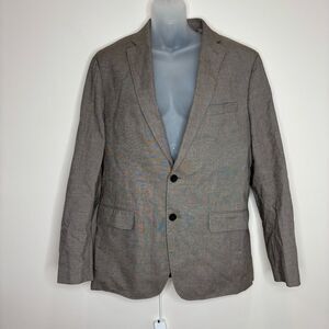 Banana Republic tailored fit size 40R Brown Cream Blazer double button